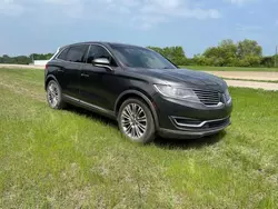 Salvage cars for sale at Grand Prairie, TX auction: 2018 Lincoln MKX Reserve