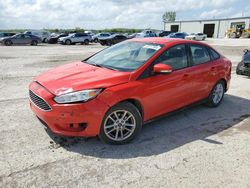 Salvage cars for sale at Kansas City, KS auction: 2015 Ford Focus SE