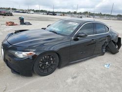 Salvage vehicles for parts for sale at auction: 2018 Alfa Romeo Giulia