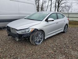 Salvage cars for sale from Copart Central Square, NY: 2018 Hyundai Elantra Sport