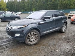 Salvage cars for sale at Graham, WA auction: 2012 Land Rover Range Rover Evoque Prestige Premium