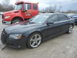Salvage cars for sale from Copart Leroy, NY: 2014 Audi A8 L Quattro