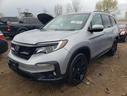 Salvage cars for sale at Elgin, IL auction: 2021 Honda Pilot SE