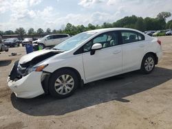Salvage cars for sale at Florence, MS auction: 2012 Honda Civic LX
