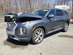 Salvage cars for sale at East Granby, CT auction: 2021 Hyundai Palisade Limited