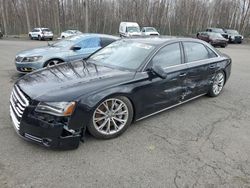 Salvage cars for sale from Copart East Granby, CT: 2012 Audi A8 L Quattro