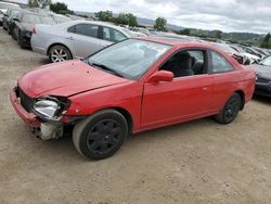 Honda Civic salvage cars for sale: 2002 Honda Civic EX