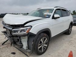 Salvage cars for sale at Houston, TX auction: 2022 Volkswagen Atlas SE