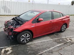 Salvage cars for sale at Van Nuys, CA auction: 2018 Toyota Prius Prime