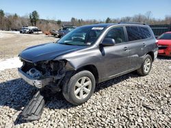 Salvage cars for sale at Candia, NH auction: 2010 Toyota Highlander SE