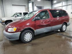 Toyota Sienna le salvage cars for sale: 2001 Toyota Sienna LE