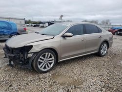 Salvage cars for sale from Copart Kansas City, KS: 2016 Volkswagen Passat SEL