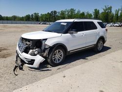 Salvage cars for sale at Lumberton, NC auction: 2017 Ford Explorer XLT