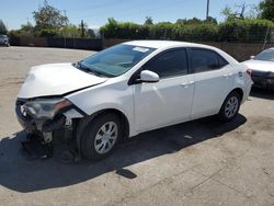 Salvage cars for sale at San Martin, CA auction: 2016 Toyota Corolla L