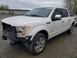 Ford salvage cars for sale: 2015 Ford F150 Supercrew