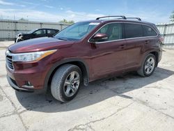 Salvage cars for sale from Copart Walton, KY: 2016 Toyota Highlander Limited