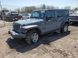 Jeep Wrangler Unlimited Sport salvage cars for sale: 2014 Jeep Wrangler Unlimited Sport