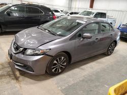Salvage cars for sale at Milwaukee, WI auction: 2015 Honda Civic EX