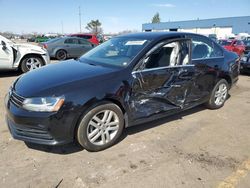 Salvage cars for sale at Woodhaven, MI auction: 2017 Volkswagen Jetta S