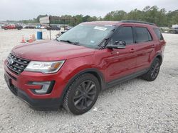 Salvage cars for sale at Houston, TX auction: 2017 Ford Explorer XLT