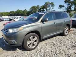 Salvage cars for sale at Byron, GA auction: 2013 Toyota Highlander Limited