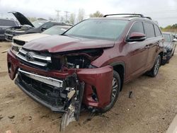 Salvage cars for sale from Copart Elgin, IL: 2018 Toyota Highlander SE