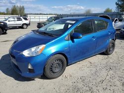 Salvage cars for sale from Copart Arlington, WA: 2013 Toyota Prius C