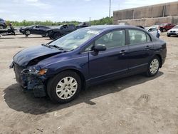 Salvage cars for sale at Fredericksburg, VA auction: 2009 Honda Civic VP