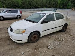 Salvage cars for sale from Copart Gainesville, GA: 2005 Toyota Corolla CE