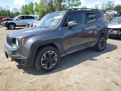 Jeep Renegade Trailhawk salvage cars for sale: 2017 Jeep Renegade Trailhawk