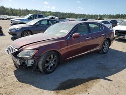 Salvage cars for sale from Copart Harleyville, SC: 2007 Lexus LS 460