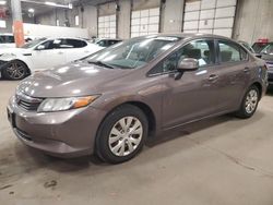Salvage cars for sale from Copart Blaine, MN: 2012 Honda Civic LX