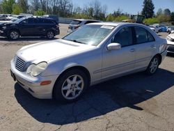 Mercedes-Benz C 240 4matic salvage cars for sale: 2003 Mercedes-Benz C 240 4matic