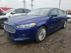 Salvage cars for sale from Copart Elgin, IL: 2015 Ford Fusion S Hybrid