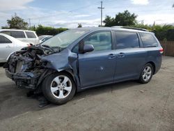 Toyota Sienna LE salvage cars for sale: 2014 Toyota Sienna LE