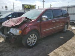 Salvage cars for sale from Copart Chicago Heights, IL: 2012 Chrysler Town & Country Touring L