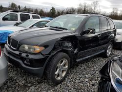 Salvage cars for sale at Candia, NH auction: 2005 BMW X5 3.0I