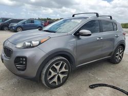 Salvage cars for sale at West Palm Beach, FL auction: 2017 KIA Sportage SX