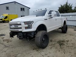 Salvage cars for sale at Windsor, NJ auction: 2016 Ford F150 Supercrew