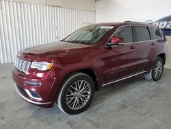 Salvage cars for sale at Tulsa, OK auction: 2017 Jeep Grand Cherokee Summit