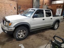 Salvage cars for sale from Copart Ebensburg, PA: 2002 Toyota Tacoma Double Cab