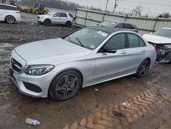 Mercedes-Benz c-Class salvage cars for sale: 2017 Mercedes-Benz C 43 4matic AMG