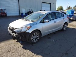 Salvage cars for sale at Woodburn, OR auction: 2014 KIA Forte LX