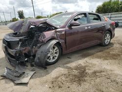 Vehiculos salvage en venta de Copart Miami, FL: 2018 KIA Optima LX