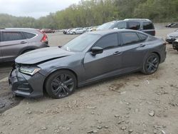 Salvage cars for sale at Marlboro, NY auction: 2022 Acura TLX Tech A