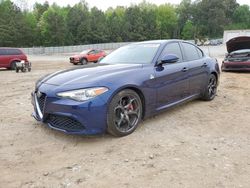 Salvage cars for sale at Gainesville, GA auction: 2017 Alfa Romeo Giulia TI