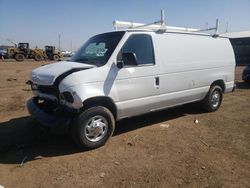 Salvage cars for sale from Copart Brighton, CO: 2001 Ford Econoline E150 Van