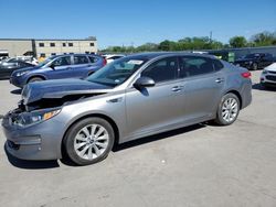 Salvage cars for sale from Copart Wilmer, TX: 2018 KIA Optima EX