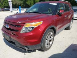 Salvage cars for sale at Ocala, FL auction: 2015 Ford Explorer Limited