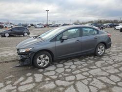 Salvage cars for sale at Indianapolis, IN auction: 2013 Honda Civic LX
